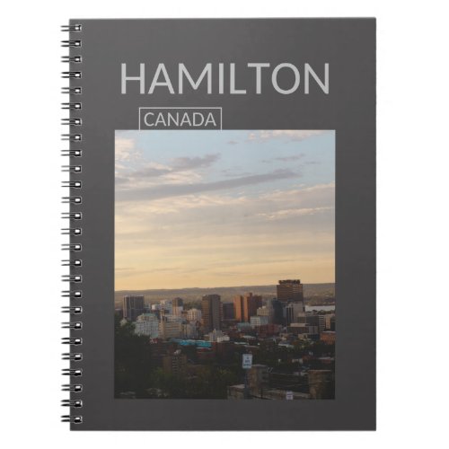 Hamilton Ontario Notebook Journal Souvenir Notebook