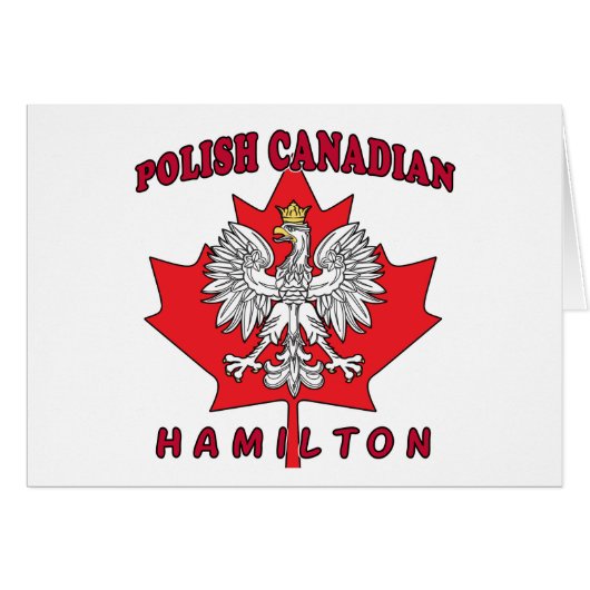 Hamilton Polish Canadian Leaf Cards (Front Horizontal)