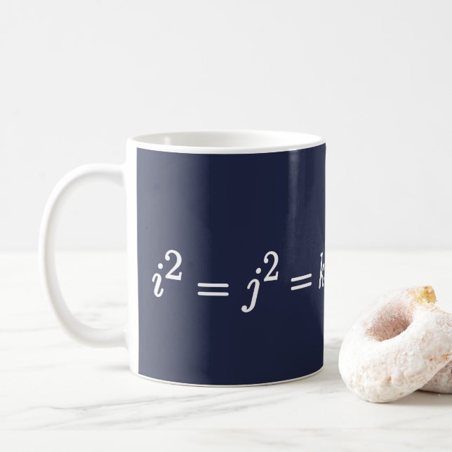 Hamilton Quaternion Science Mathematical Mug (With Donut)