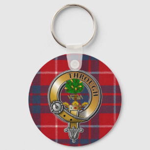 Hamilton Tartan & Badge Keychain