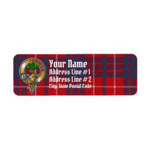 Hamilton Tartan & Badge Label