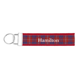 Hamilton Tartan Plaid Wrist Key Chain