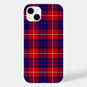 Hamilton tartan red blue purple plaid Case-Mate iPhone 14 plus case