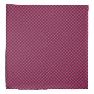 Hamilton tartan red blue purple plaid duvet cover