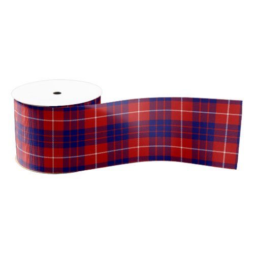 Hamilton tartan red blue purple plaid grosgrain ribbon