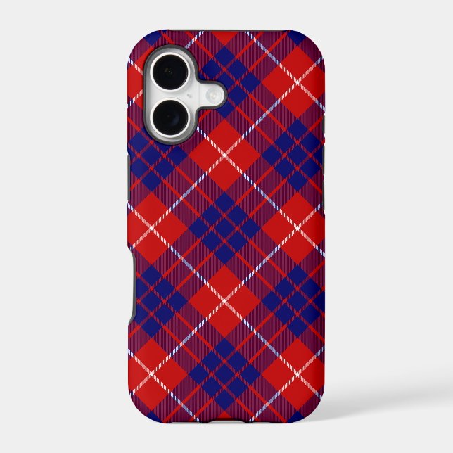Hamilton tartan red blue purple plaid iPhone case (Back)