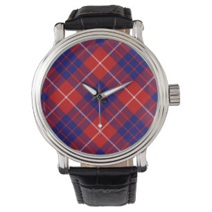 Hamilton tartan red blue purple plaid watch