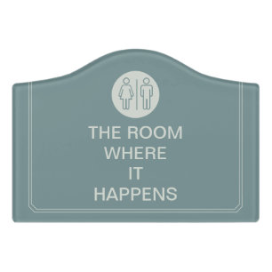 Hamilton the Musical - Funny Bathroom Door Sign