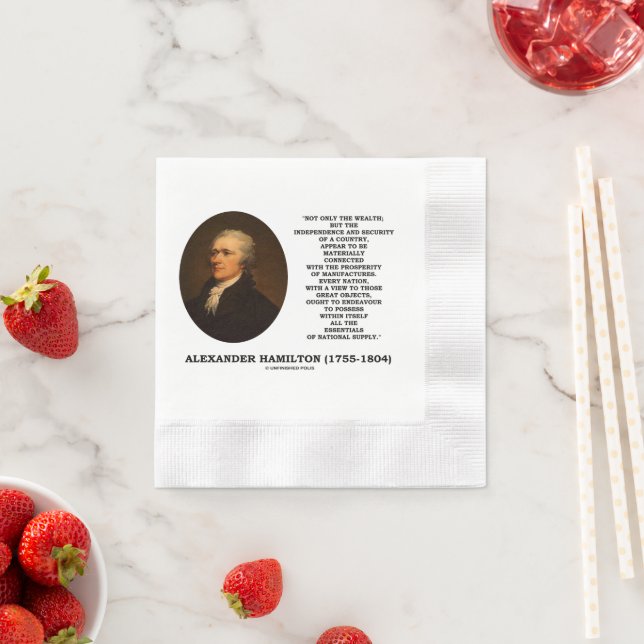 Hamilton Wealth Independence Security Manufactures Napkins (Insitu)