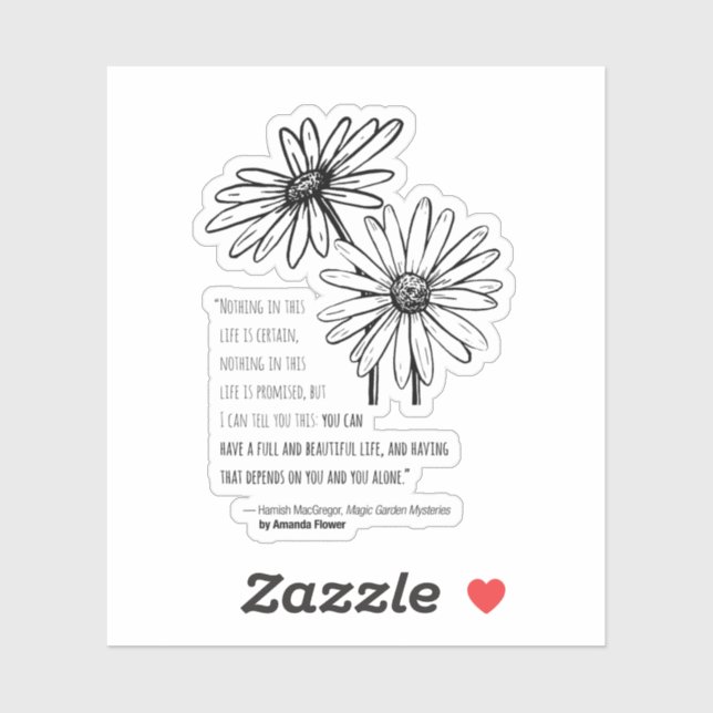 Hamish MacGregor Daisy Vinyl Sticker (Sheet)