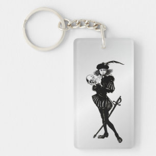 Hamlet Alas Poor Yorick! Keychain