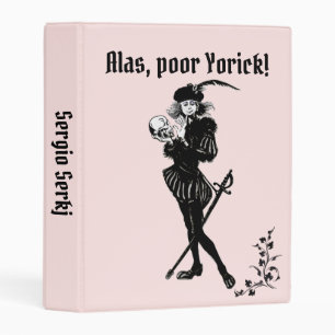 Hamlet Alas Poor Yorick! Personal Mini Binder