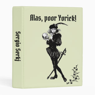 Hamlet Alas Poor Yorick! Personal Mini Binder