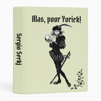 Hamlet Alas Poor Yorick! Personal Mini Binder