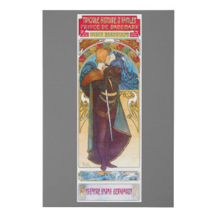 Hamlet, Alphonse Mucha Faux Canvas Print