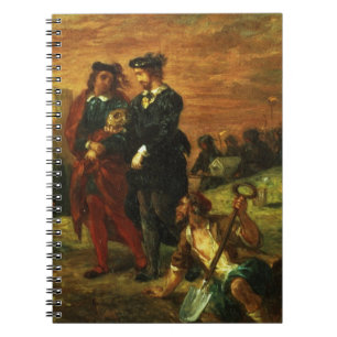 Hamlet and Horatio in the Cemetery, 1859 (oil on c Notebook