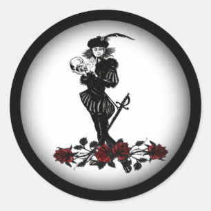 Hamlet   classic round sticker