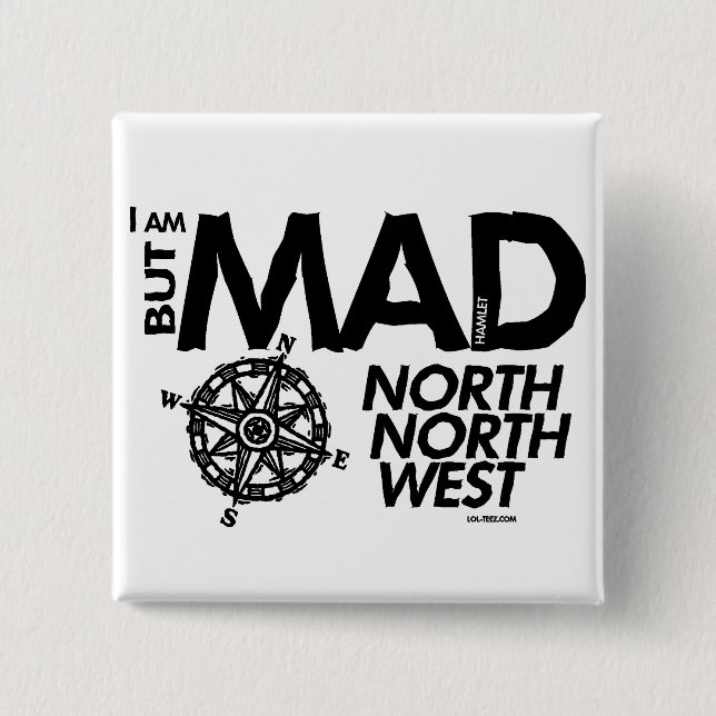 Hamlet NNW Pinback Button (Front)