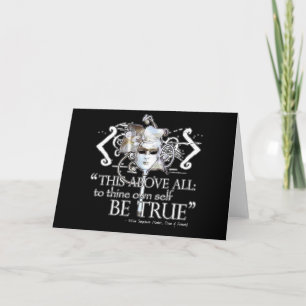 Hamlet "... own self be true ..." Quote Card