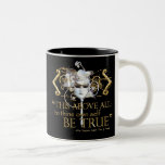 Hamlet "own self be true" Quote (Gold Version) Two-Tone Coffee Mug