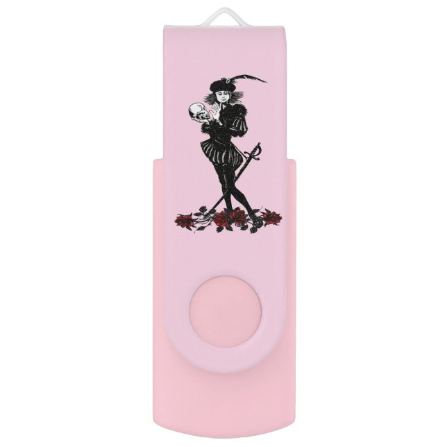 Hamlet Pink  Flash Drive (Front Vertical)