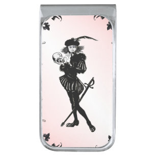 Hamlet Pink Silver Finish Money Clip