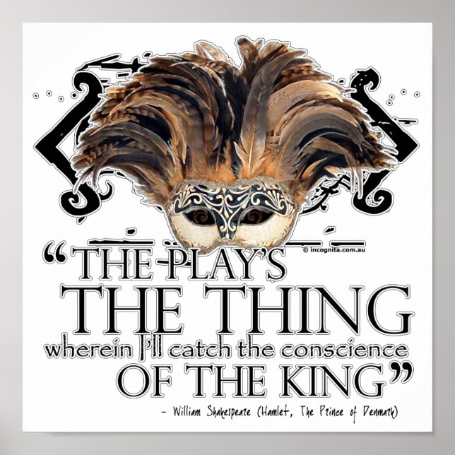 Hamlet Play Quote Poster (Front)
