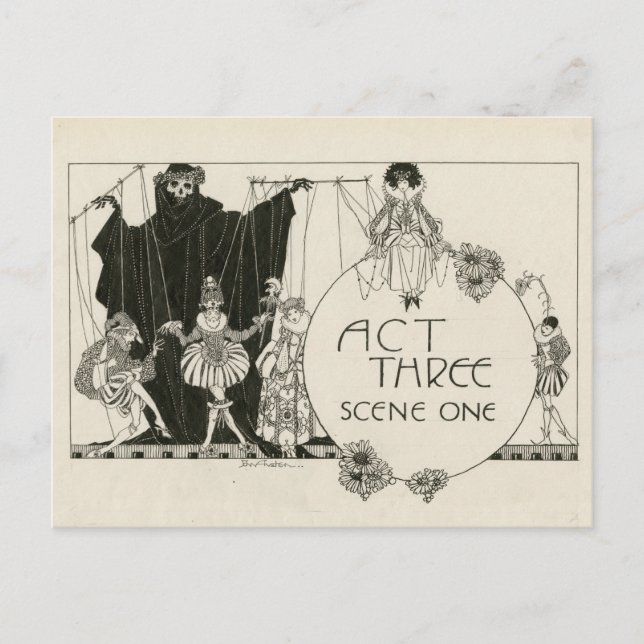 Hamlet Shakespeare Postcard (Front)