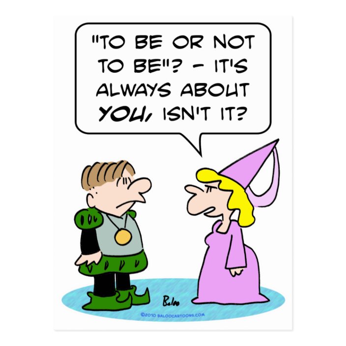 Hamlet Shakespeare To Be Or Not To Be About You Postcard Zazzle Com