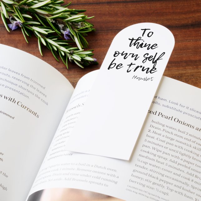HAMLET SHAKESPEARE TRUE TO SELF QUOTE BOOKMARKS (Book)
