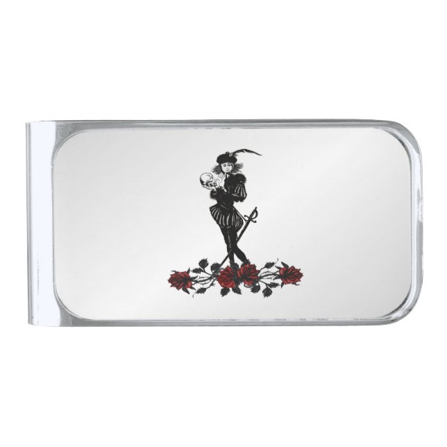 Hamlet Silver Finish Money Clip (Front)