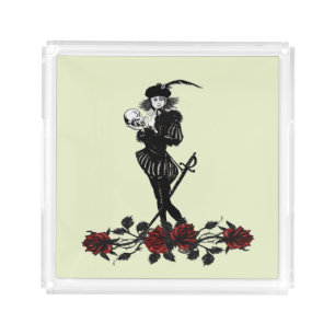 Hamlet The Bard Green Acrylic Tray