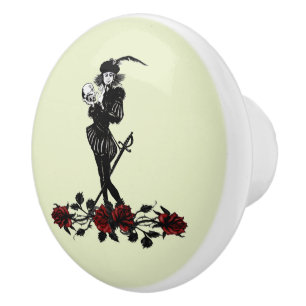 Hamlet The Bard Green Ceramic Knob