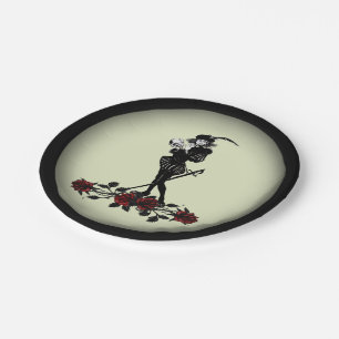 Hamlet The Bard Green Paper Plates