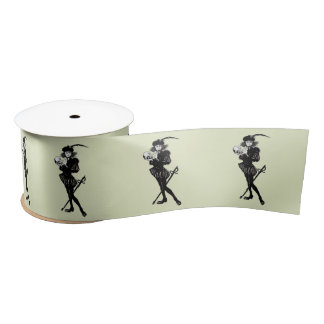 Hamlet The Bard Green Satin Ribbon