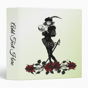 Hamlet The Bard Lime Green 3 Ring Binder