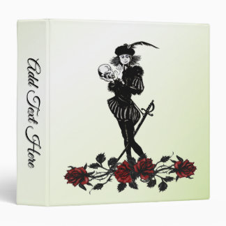 Hamlet The Bard Lime Green 3 Ring Binder