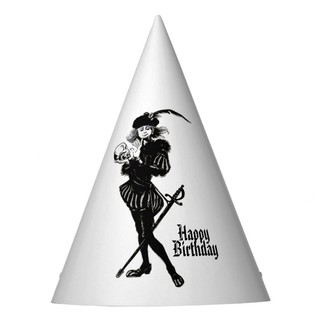 Hamlet Theater Happy Birthday Party Hat (Front)