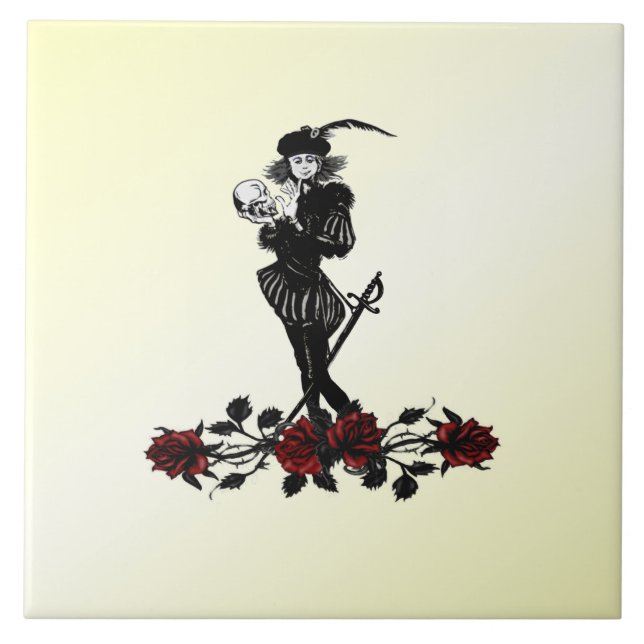 Hamlet Yellow Ceramic Tile (Front)
