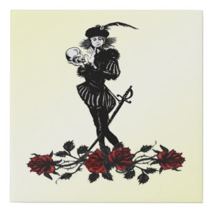 Hamlet Yellow Faux Canvas Print