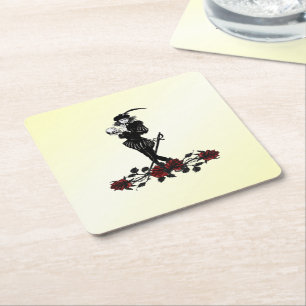 Hamlet Yellow Square Paper Coaster