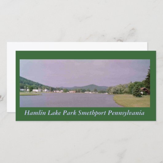 Hamlin Lake Park Smethport Postcard (Front/Back)