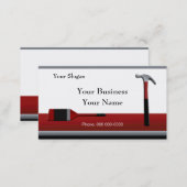 Hammer and paintbrush Business Card Template 2 (Front/Back)