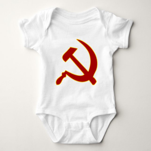 Hammer and Sickle Baby Bodysuit (Front)