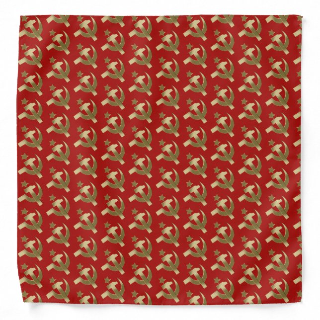 Hammer and sickle bandana (Front)