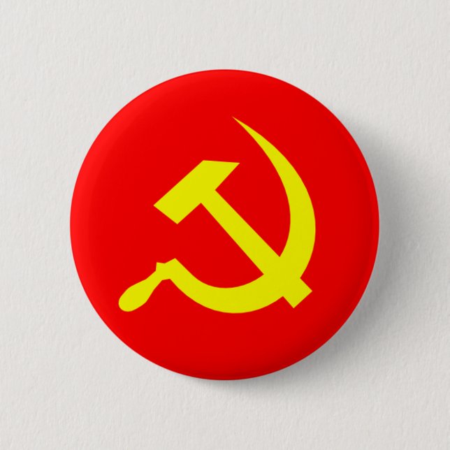 Hammer and Sickle Button (Front)