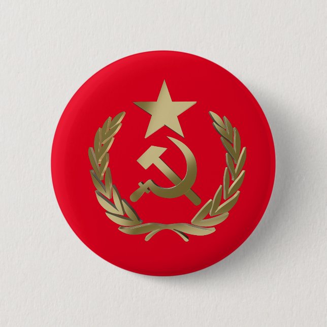 Hammer and sickle button (Front)