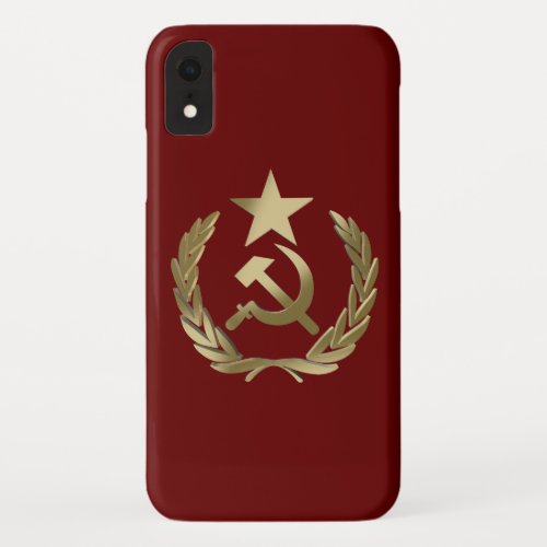Hammer and sickle iPhone XR case