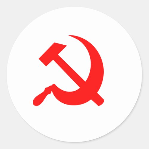 Hammer and Sickle Classic Round Sticker