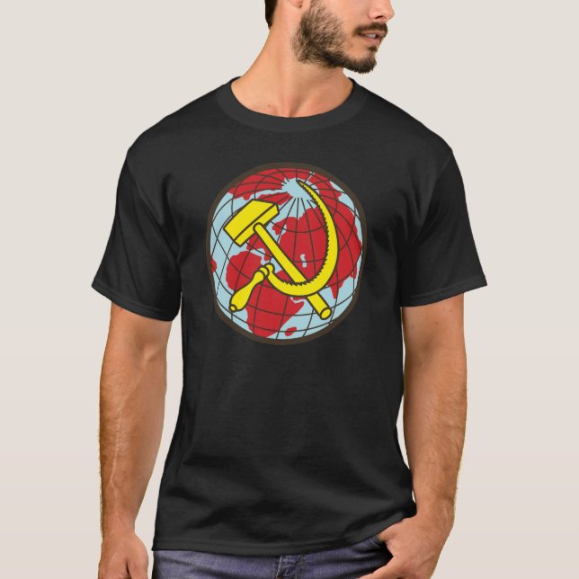 Hammer and Sickle - Communist World T-Shirt (Front)